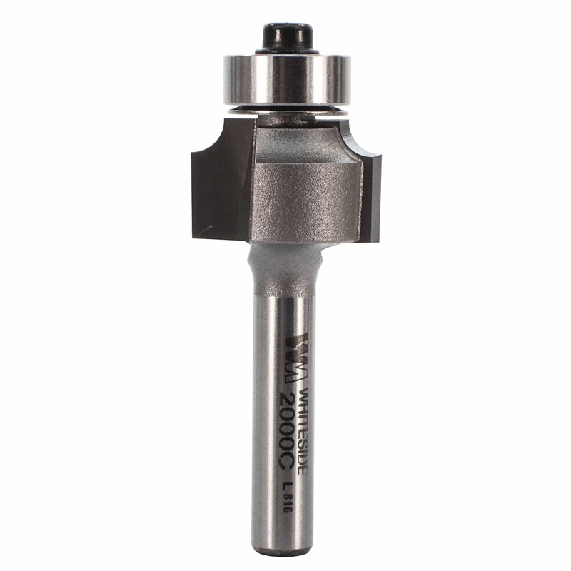 2000C Roundover Router Bit 1/4" SH 1/8" R X 3/4" D X 1/2" CL
